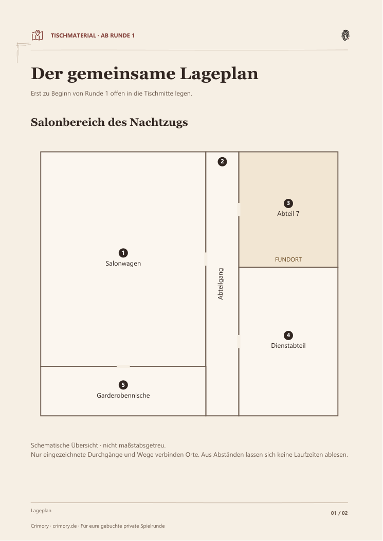 Öffentlicher schematischer Lageplan des Falls