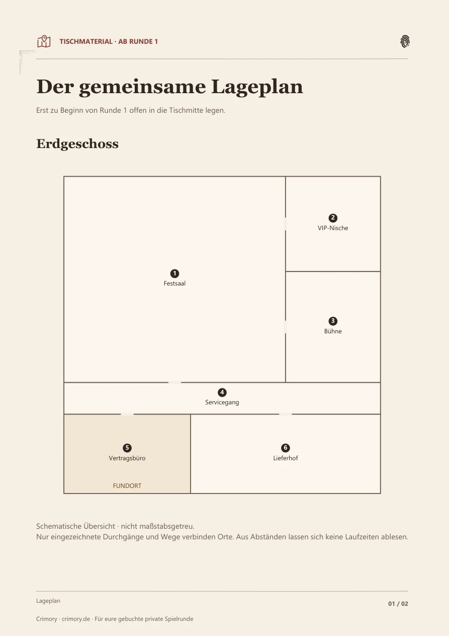 Öffentlicher Lageplan des Falls
