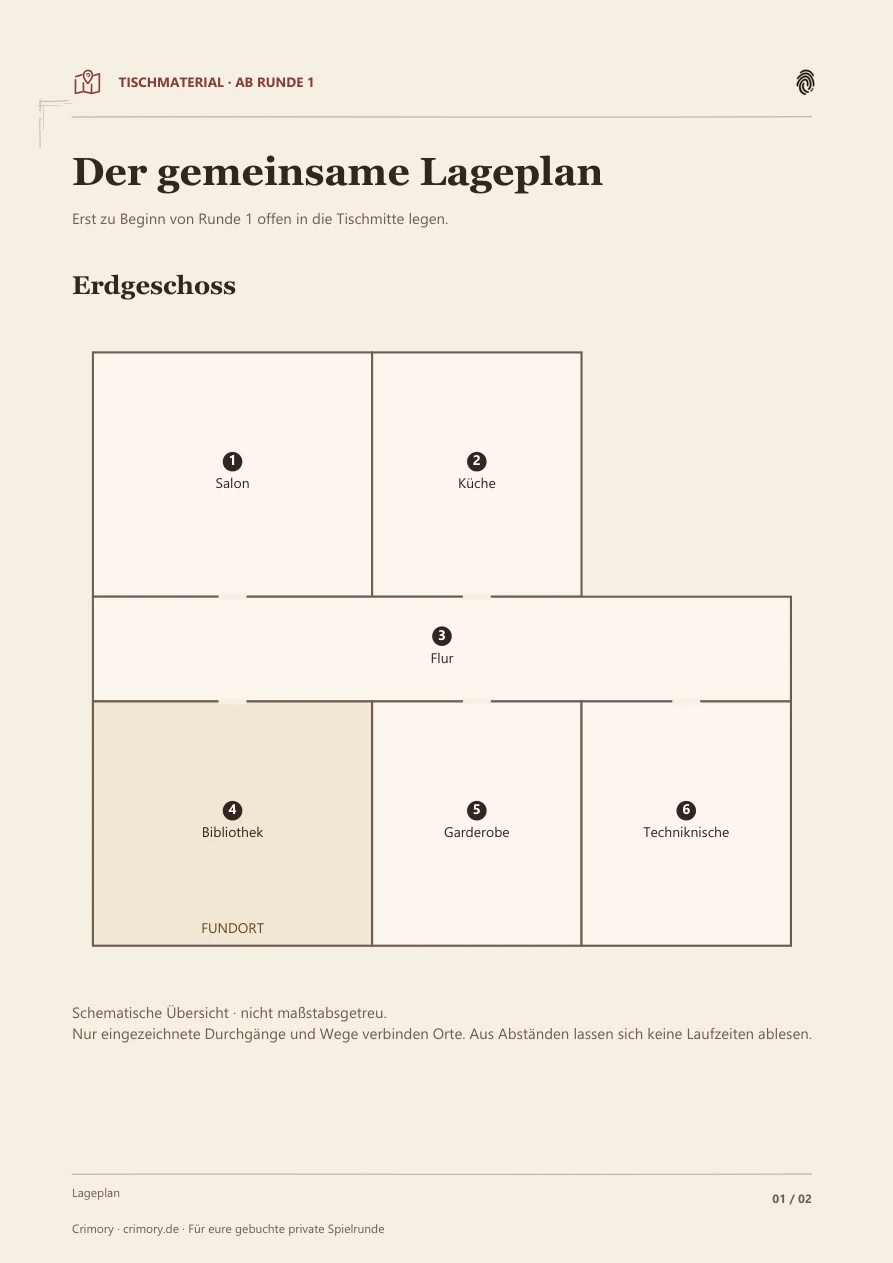 Öffentlicher Lageplan des Falls