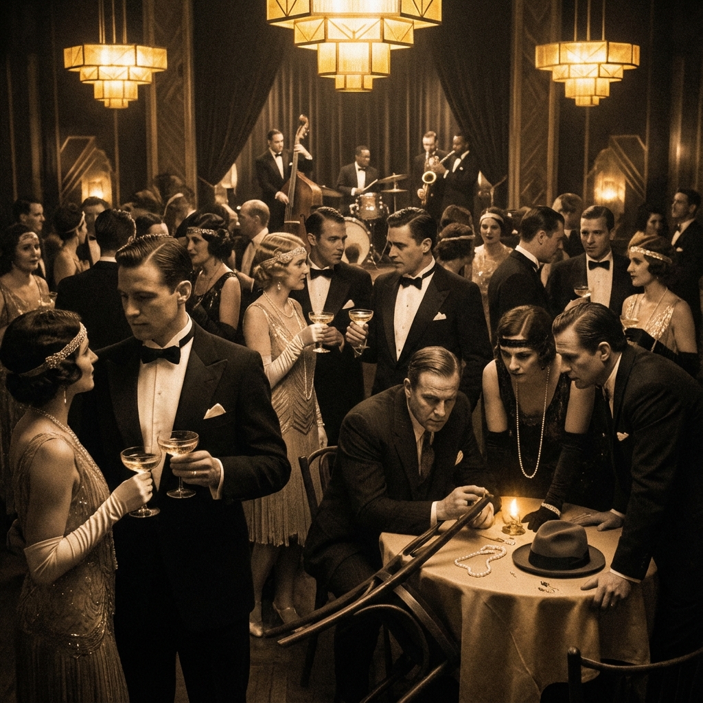 1920er Gatsby Setting